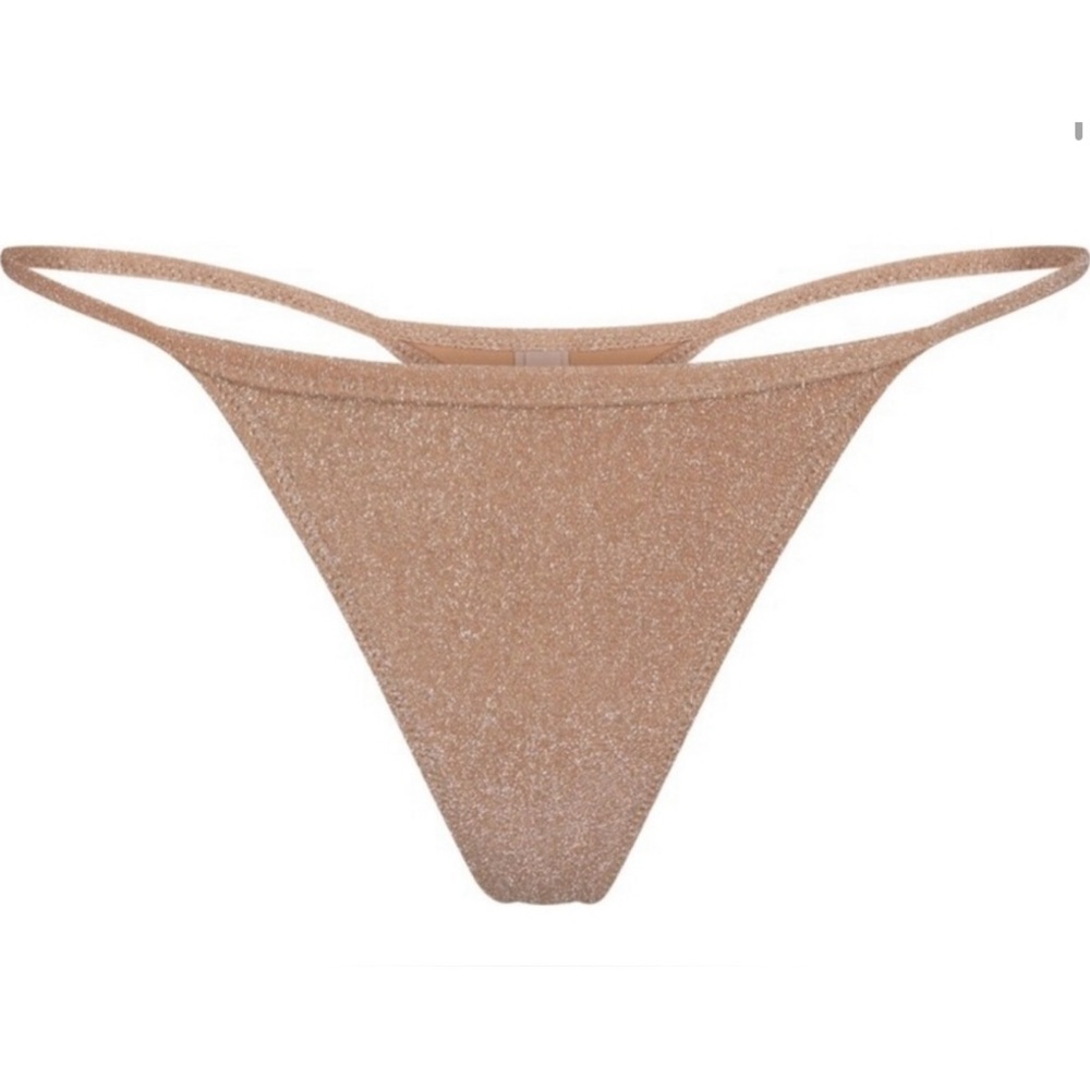 Skims Glitter Bikini Thong Sienna XL
